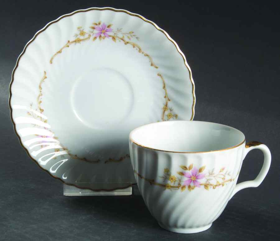 Gaylord Flat Cup & Saucer Set by Mikasa-1