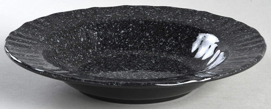 Gemtone Black Large Rim Soup Bowl by Mikasa-1