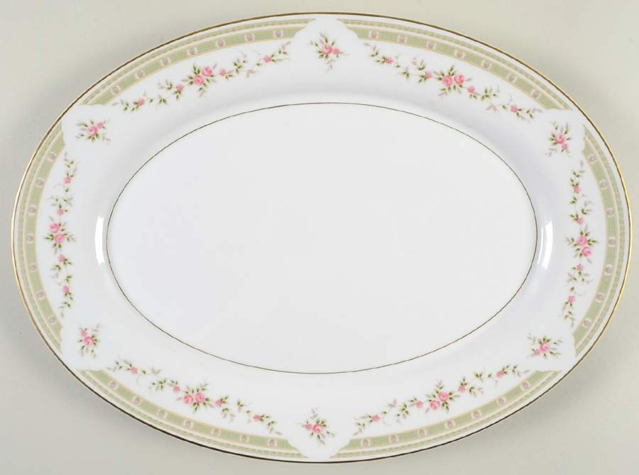 Gloria (5763, Fine China) 14" Oval Serving Platter by Mikasa-1