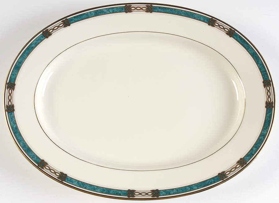 Golden Legacy 14" Oval Serving Platter by Mikasa-1