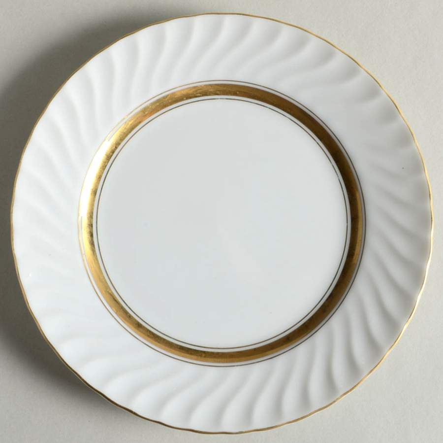 Golden Swirl Bread & Butter Plate by Mikasa-1