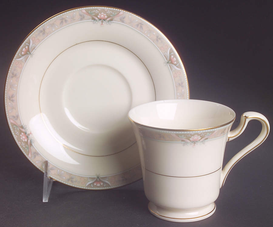 Grandville Footed Cup & Saucer Set by Mikasa-1