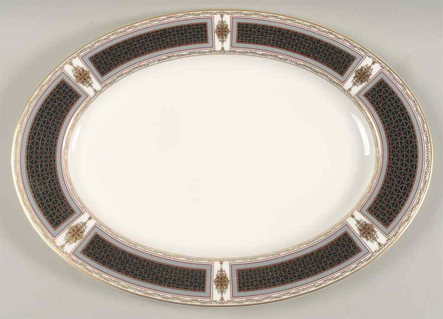 Grand Chateau 17" Oval Serving Platter by Mikasa-1