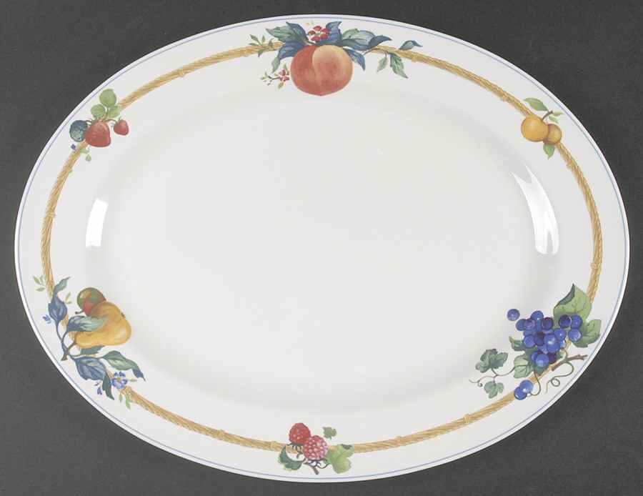 Grande Harvest 14" Oval Serving Platter by Mikasa-1