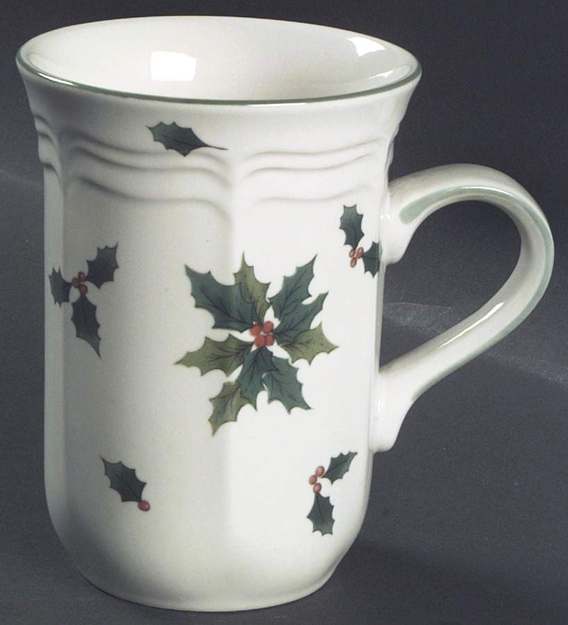 Holiday Holly Cappuccino Mug by Mikasa-1