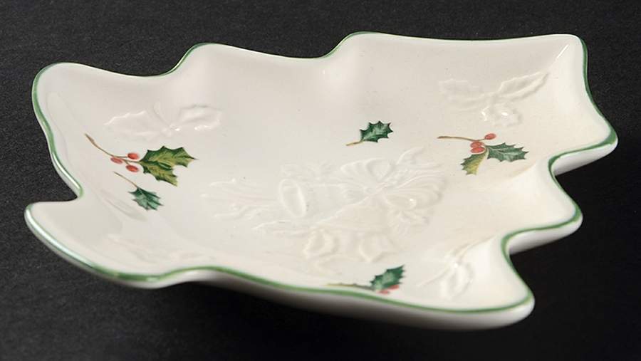 Holiday Season Small Tree Shaped Dish by Mikasa-1