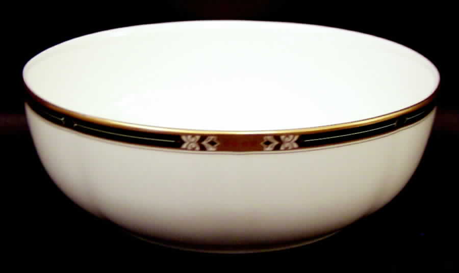 Jeweltone Black 8" Round Vegetable Bowl by Mikasa-1