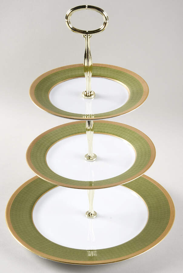Kingsley 13 7/8"-14 1/4" 3-Tiered Serving Tray(DP,SP,BB) HC by Mikasa-1