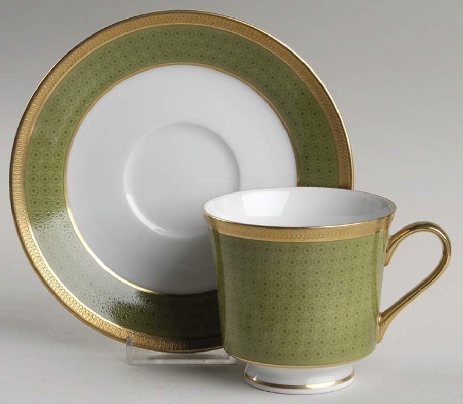 Kingsley Footed Cup & Saucer Set by Mikasa-1