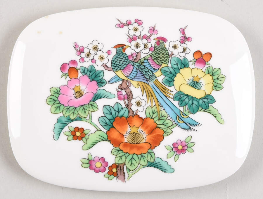 Kutani Bird Lid for Trinket Box by Mikasa-1