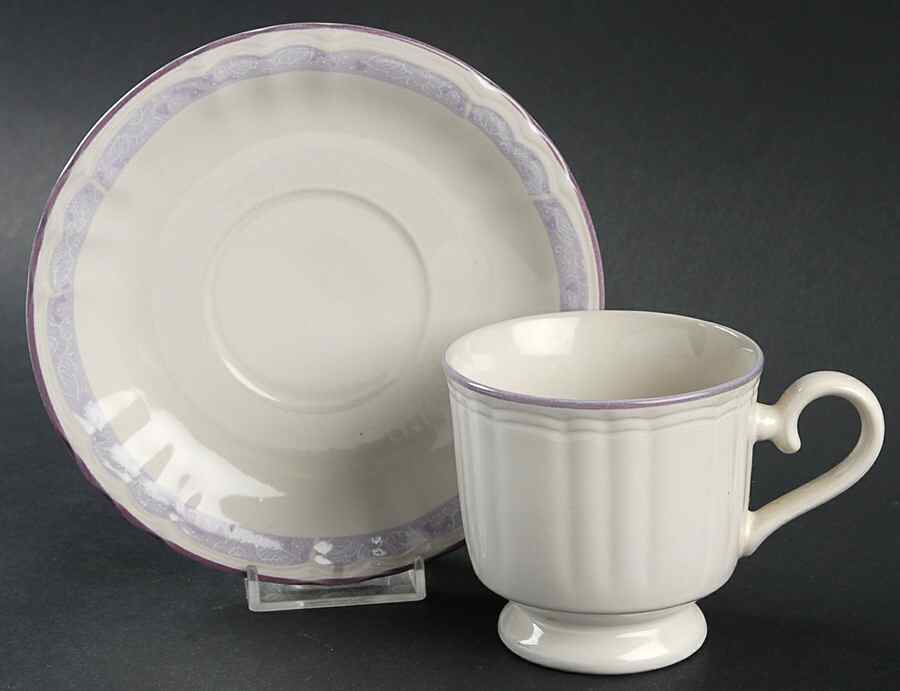 Lavender Haze Footed Cup & Saucer Set by Mikasa-1