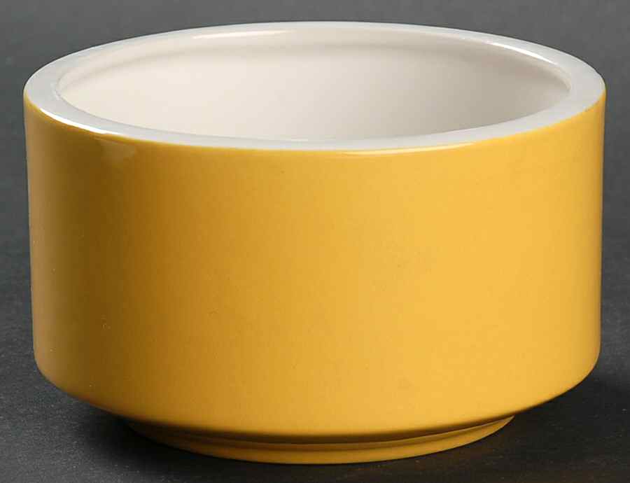 Light and Lively Yellow Sugar Bowl No Lid by Mikasa-1