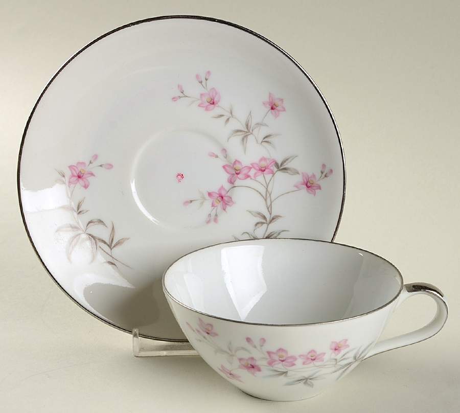 Marietta Bloom Flat Cup & Saucer Set by Mikasa-1