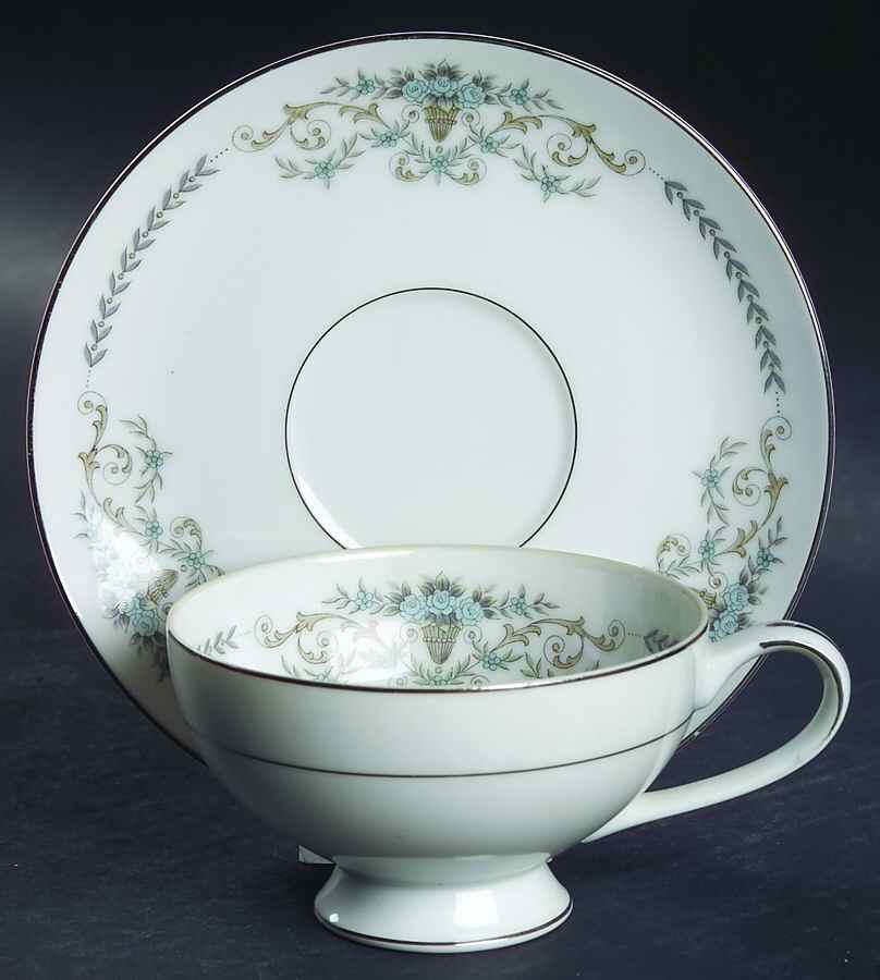 Margaret Footed Cup & Saucer Set by Mikasa-1