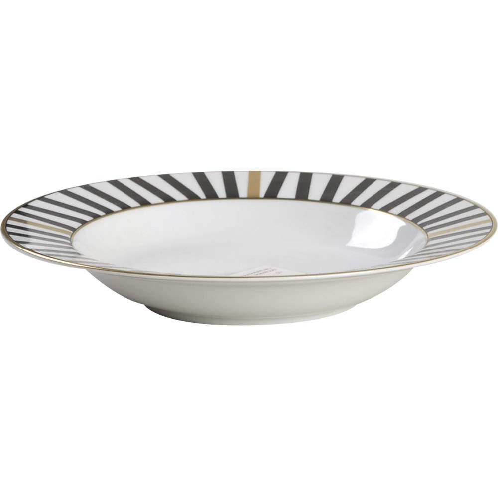 Marquee Black Rim Soup Bowl by Mikasa-1