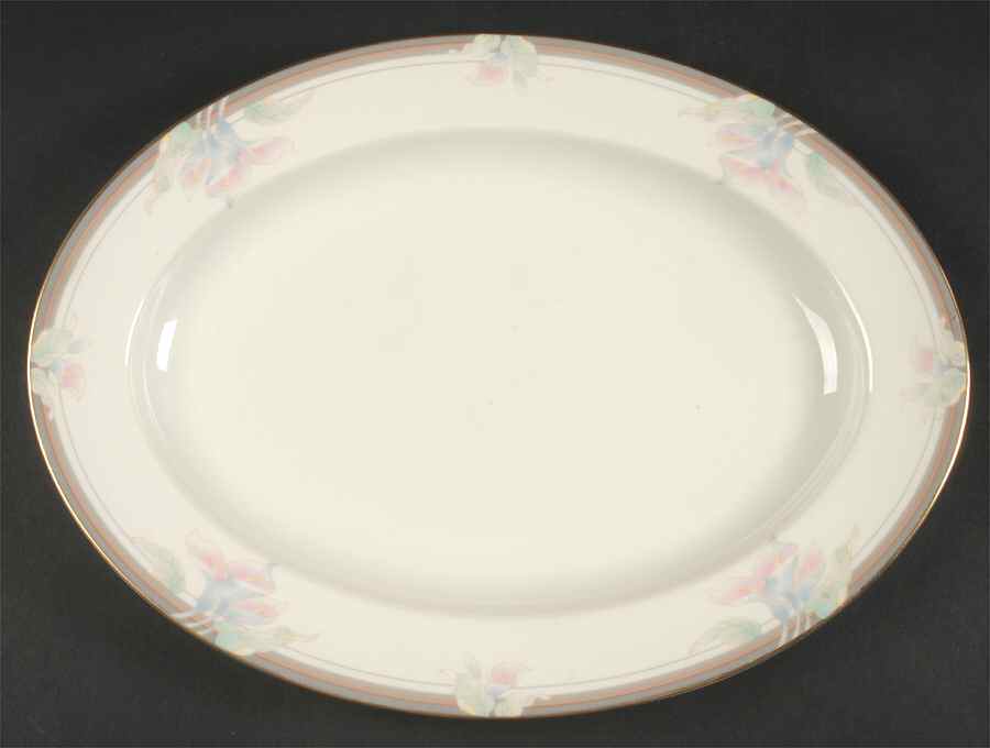 Marsha 14" Oval Serving Platter by Mikasa-1