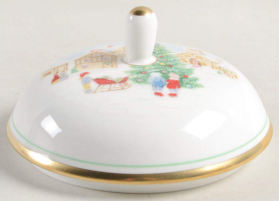 Merry Christmas Lid for Sugar Bowl by Mikasa-1