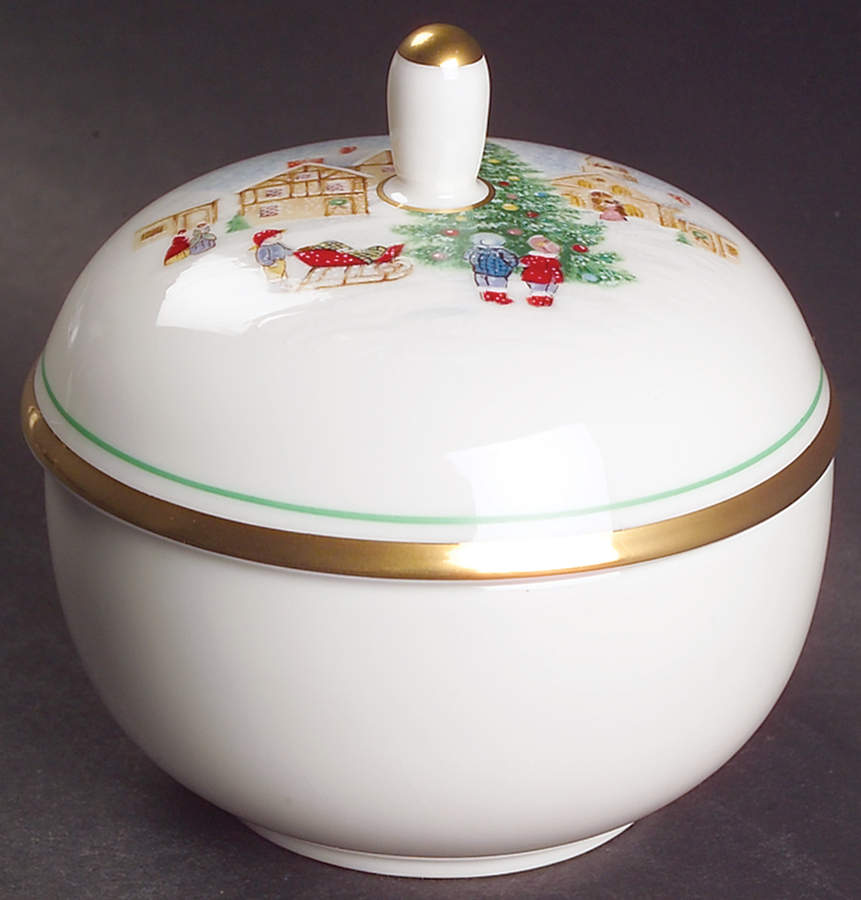 Merry Christmas Sugar Bowl & Lid by Mikasa-1