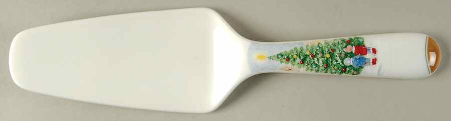 Merry Christmas Solid Ceramic Pie/Cake Server by Mikasa-1