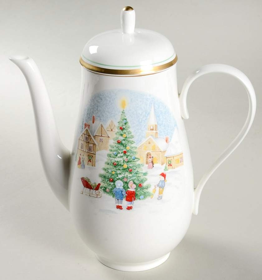 Merry Christmas Coffee Pot & Lid by Mikasa-1