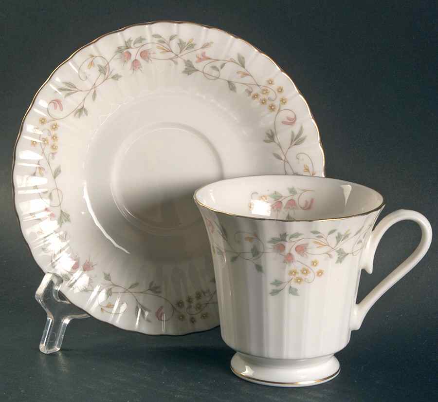 Melinda Footed Cup & Saucer Set by Mikasa-1