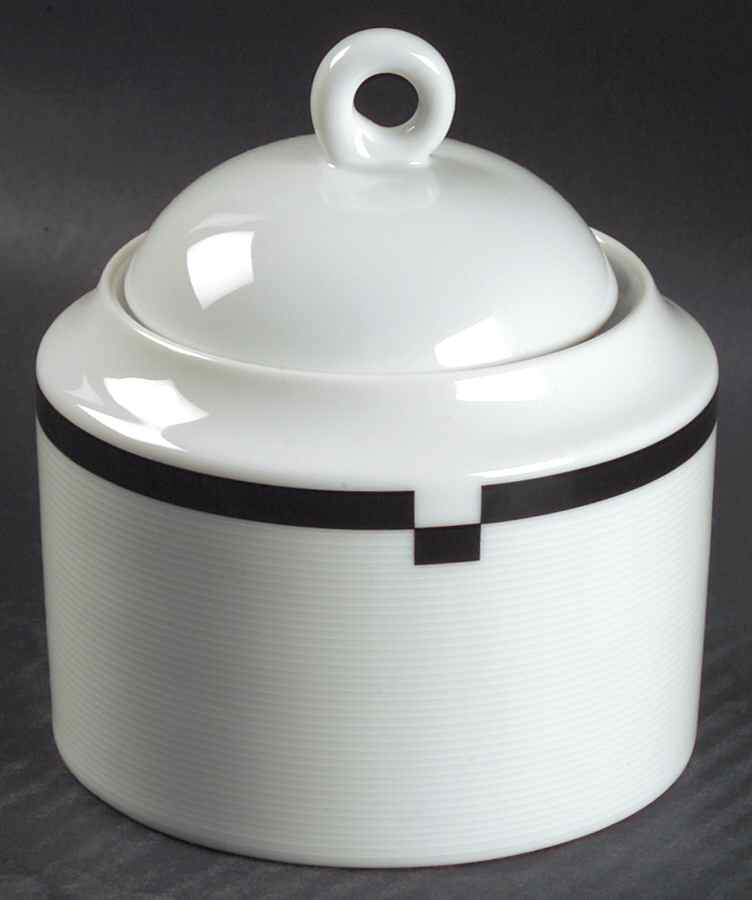 Midnight Sugar Bowl & Lid by Mikasa-1