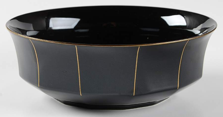 Midnight Gold 8" Round Vegetable Bowl by Mikasa-1