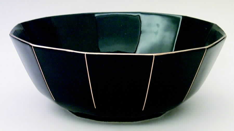 Midnight Gold 9" Round Vegetable Bowl by Mikasa-1