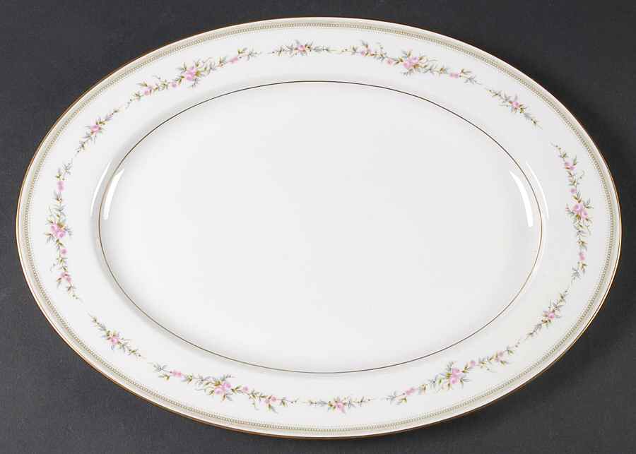 Millbrooke 14" Oval Serving Platter by Mikasa-1