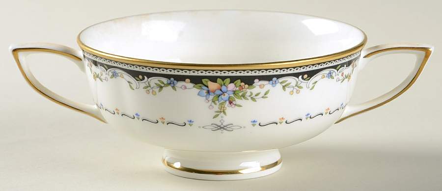 Millefleur Footed Cream Soup Bowl by Mikasa-1