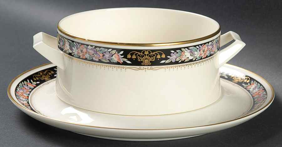 Midnight Sky Gravy Boat & Underplate by Mikasa-1