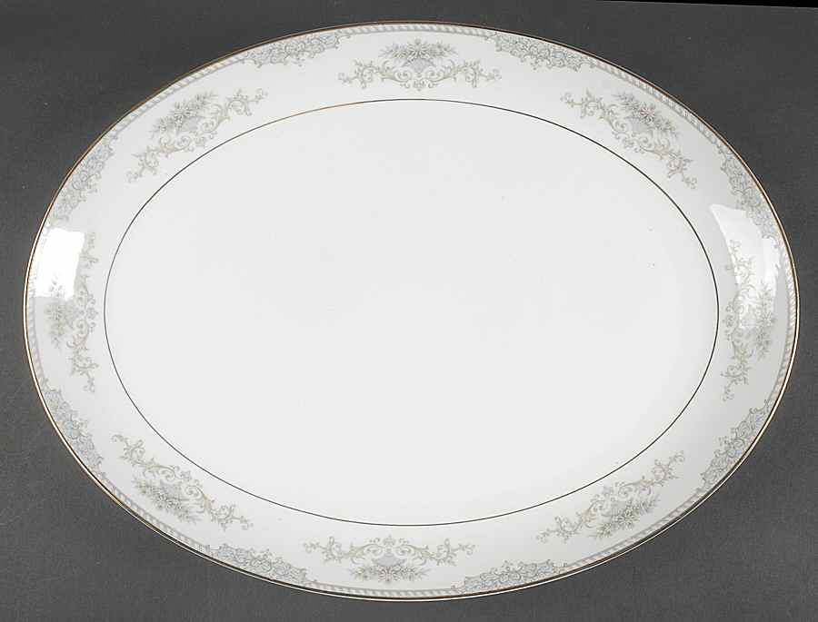 Monet 16" Oval Serving Platter by Mikasa-1