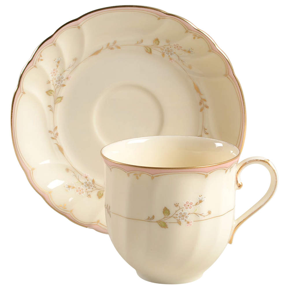 Monticello Flat Cup & Saucer Set by Mikasa-1