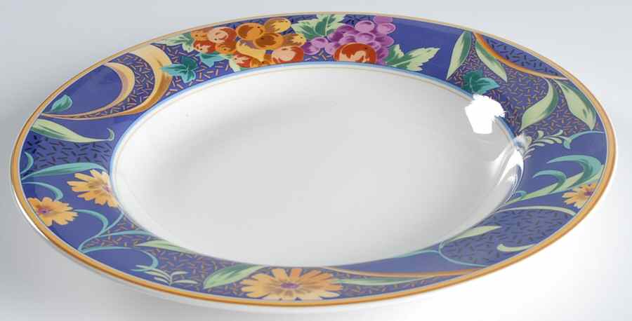 Mystical Garden Large Rim Soup Bowl by Mikasa-1