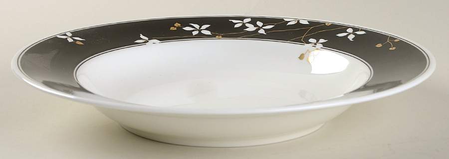 Night Blossoms Rim Soup Bowl by Mikasa-1