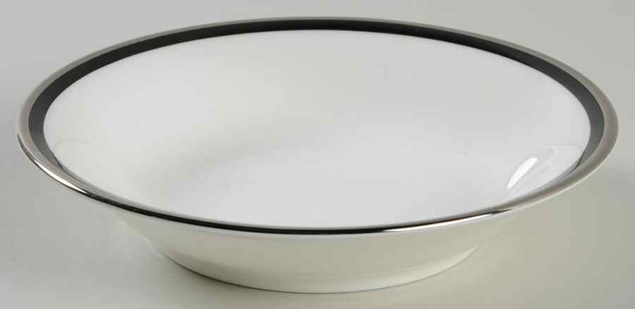 Noir Platinum Fruit/Dessert (Sauce) Bowl by Mikasa-1