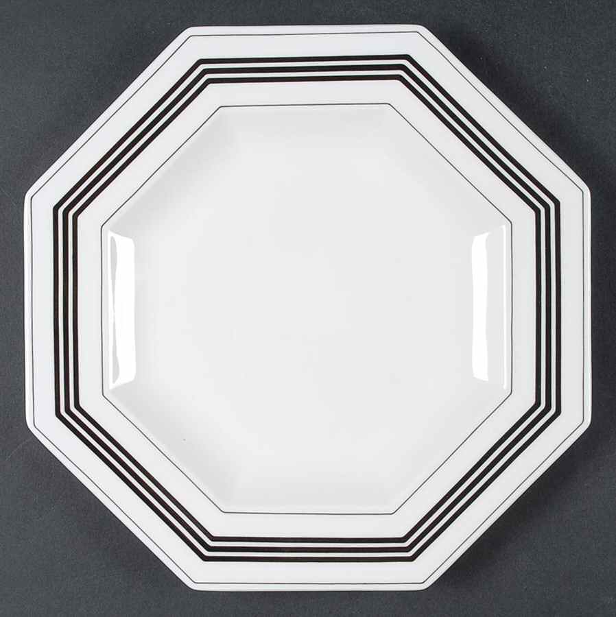 Octet Black Salad Plate by Mikasa-1