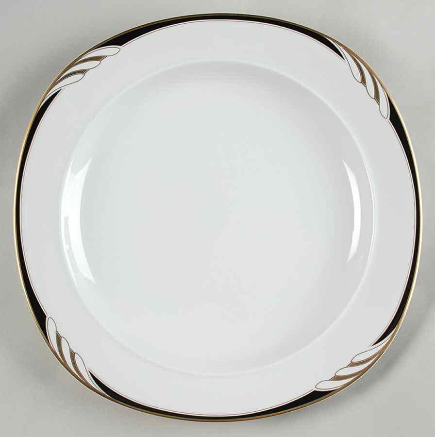 Omega White Black 11" Chop Plate (Round Platter) by Mikasa-1