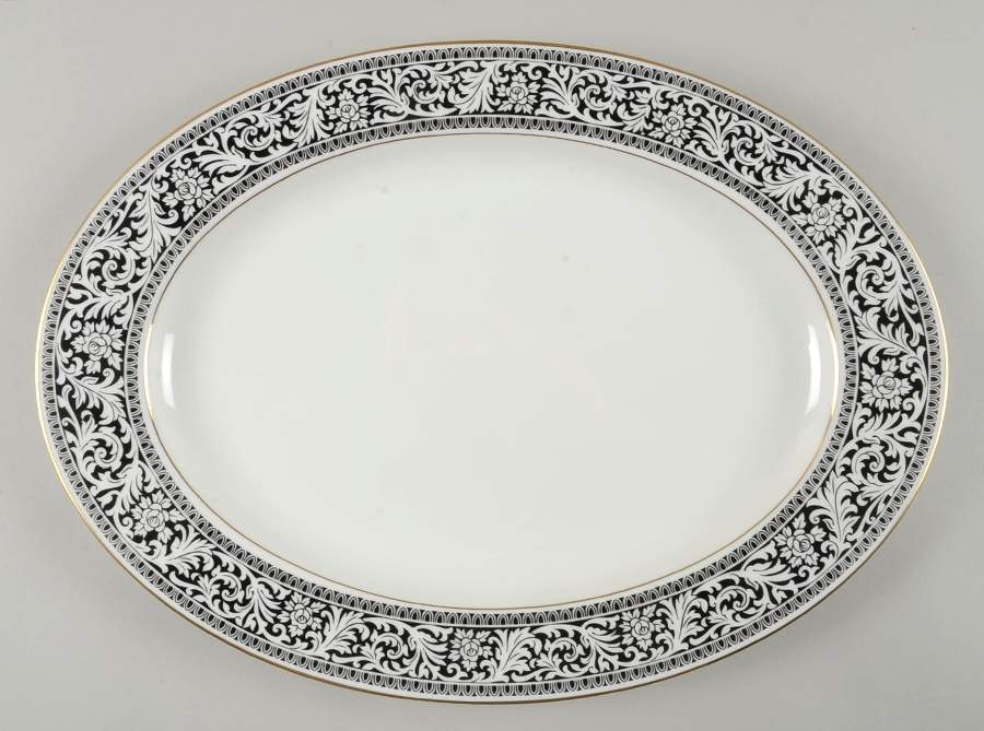 Oxford 14" Oval Serving Platter by Mikasa-1