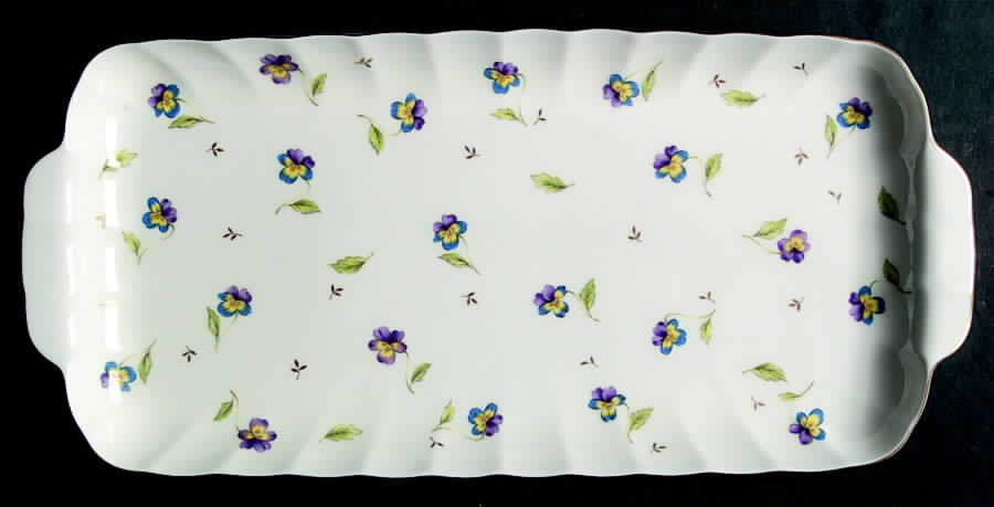 Pansy Parade Large Sandwich Tray by Mikasa-1