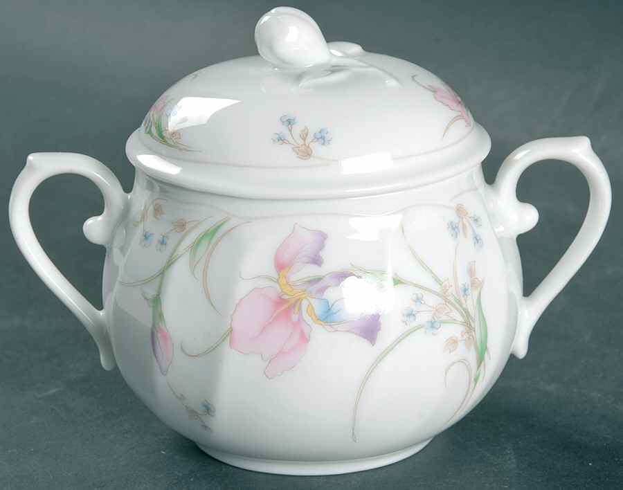 Pink Beauty Sugar Bowl & Lid by Mikasa-1