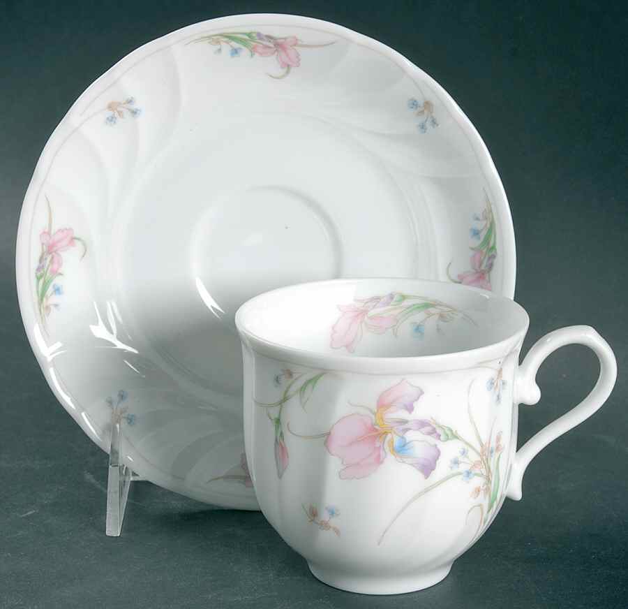 Pink Beauty Flat Cup & Saucer Set by Mikasa-1