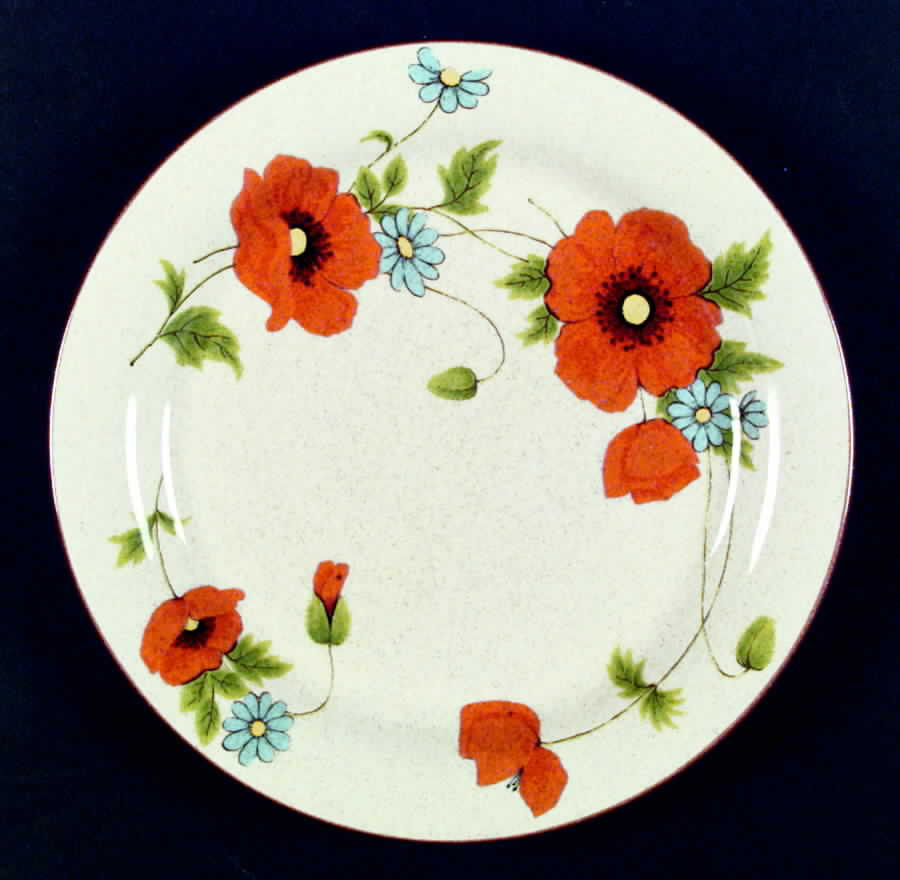 Poppy Parade Dinner Plate by Mikasa-1