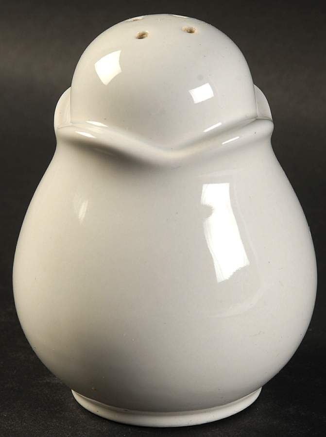 Porcelain White Salt Shaker by Mikasa-1