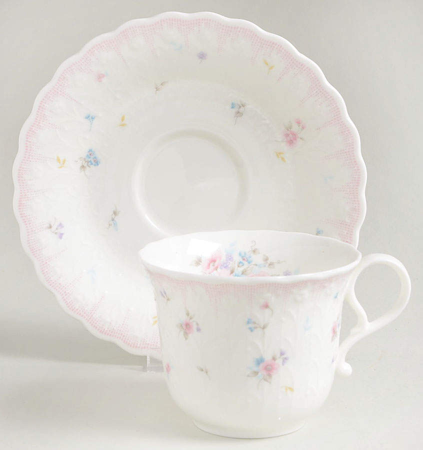 Precious Flat Cup & Saucer Set by Mikasa-1
