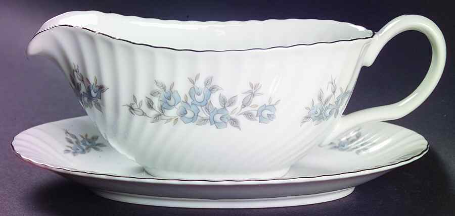 Priscilla Gravy Boat & Underplate/Relish by Mikasa-1
