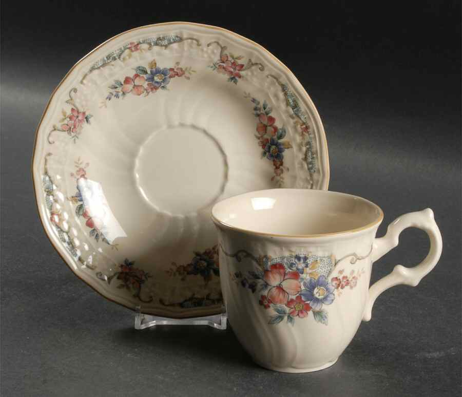 Provencal Flat Cup & Saucer Set by Mikasa-1