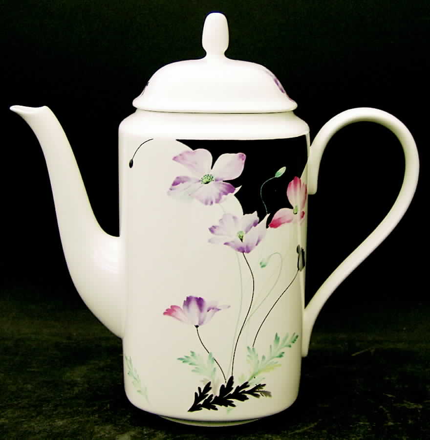 Purple Poppies Coffee Pot & Lid by Mikasa-1