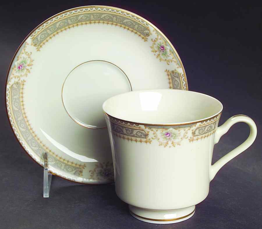 Richelieu Footed Cup & Saucer Set by Mikasa-1