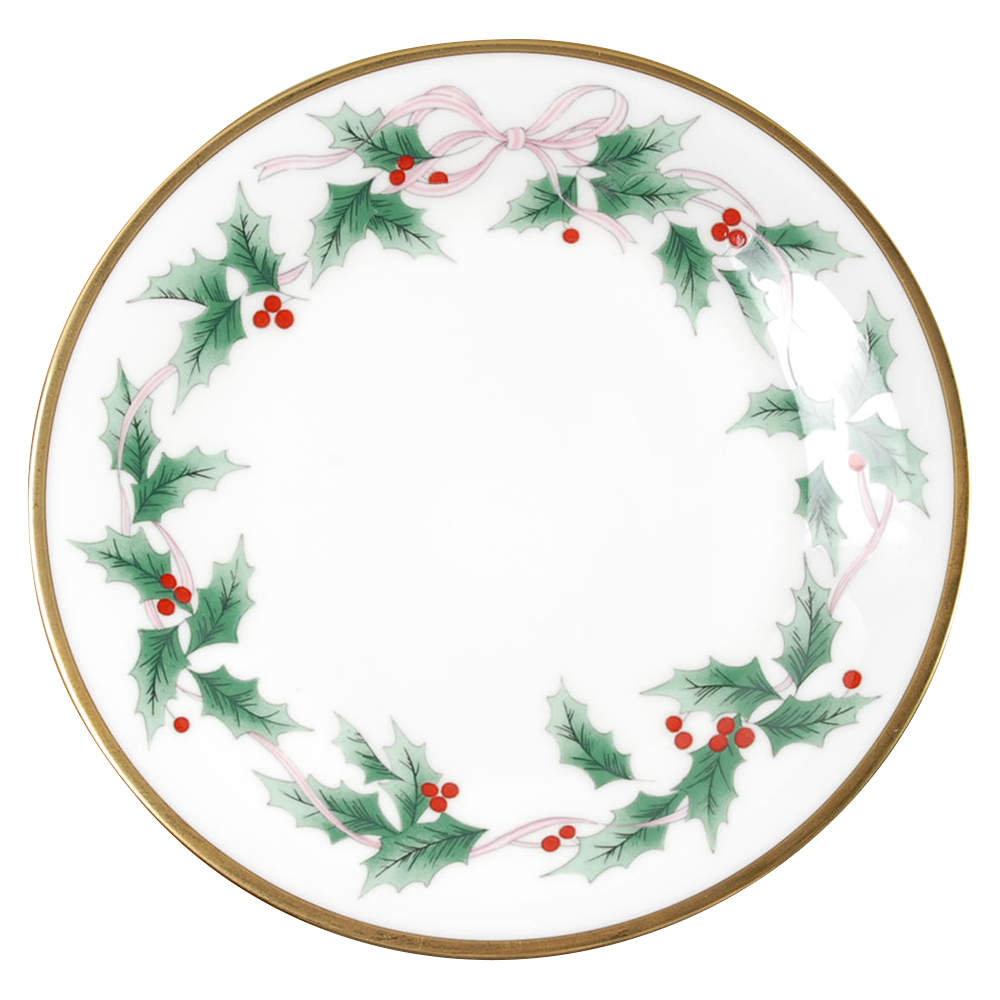 Ribbon Holly Salad Plate by Mikasa-1